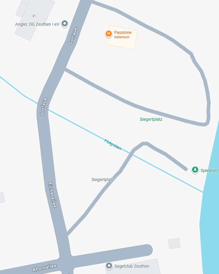 Siegertplatz – Lageplan